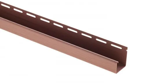 Сайдинг Планка "J - профиль", 3000 мм, цвет КРАСНО-КОРИЧНЕВЫЙ