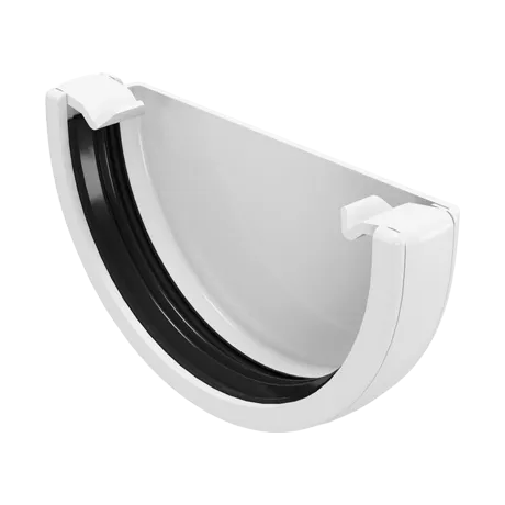 ЗАГЛУШКА ВОДОСТОЧНОГО ЖЕЛОБА FINEBER - БЕЛАЯ