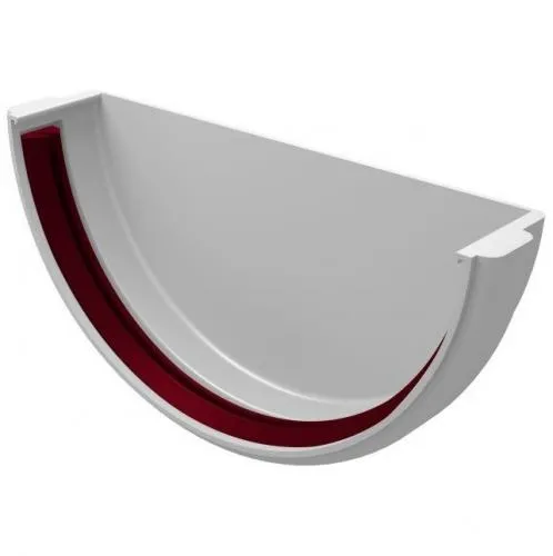 Заглушка желоба Grand Line ПВХ универсальная белый