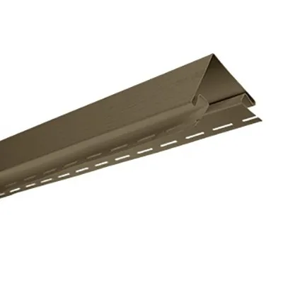 ОРЕХ ТЁМНЫЙ Наружный угол (Т-12)  к сайдингу АЛЬТА-ПРОФИЛЬ, длина 3м