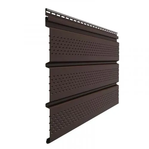 Софит Docke Premium T4 перфорированный, Каштан
