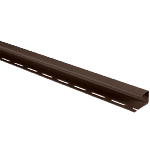 J-профиль Т-15 Альта-Профиль Коричневый к сайдингу АЛЬТА-ПРОФИЛЬ, длина 3м