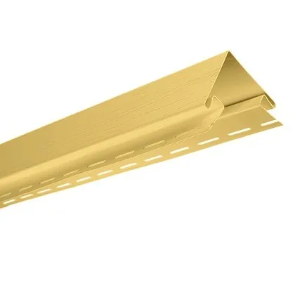 ЖЁЛТЫЙ Наружный угол (Т-12)  к сайдингу АЛЬТА-ПРОФИЛЬ, длина 3м