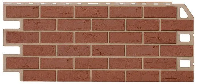 Кирпич КРАСНЫЙ фасадная панель Альта-Профиль