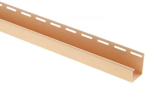 J-профиль Т-15 Альта-Профиль Золотистая к сайдингу АЛЬТА-ПРОФИЛЬ