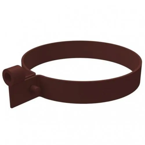Хомут трубы Grand Line ПВХ D87 мм шоколадный