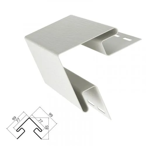 НАРУЖНЫЙ УГОЛ БЕЛЫЙ для сайдинга, длина 3м