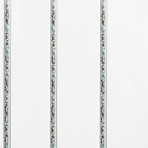 Потолочная панель ПВХ ЭЛЕГИЯ БЕЛАЯ 3-х секционная (3000х240х8мм)