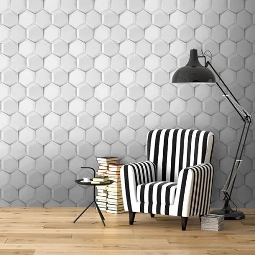 Гексагон 3D панели ПВХ Кронапласт UNIQUE