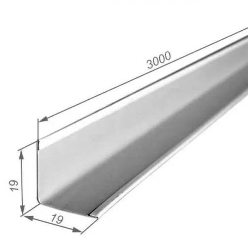 Уголок пристенный стальной 19*19