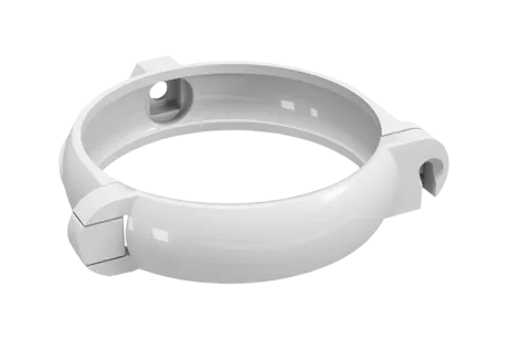 ХОМУТ ВОДОСТОЧНОЙ ТРУБЫ FINEBER - БЕЛЫЙ