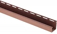 J-профиль Т-15 Альта-Профиль Красно-коричневая к сайдингу АЛЬТА-ПРОФИЛЬ, длина  3.66м