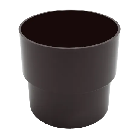 МУФТА ВОДОСТОЧНОЙ ТРУБЫ FINEBER 120 Ø80 - КОРИЧНЕВЫЙ