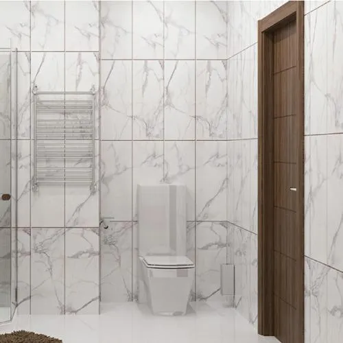 Натуральный мрамор белый 3D панели ПВХ Кронапласт UNIQUE