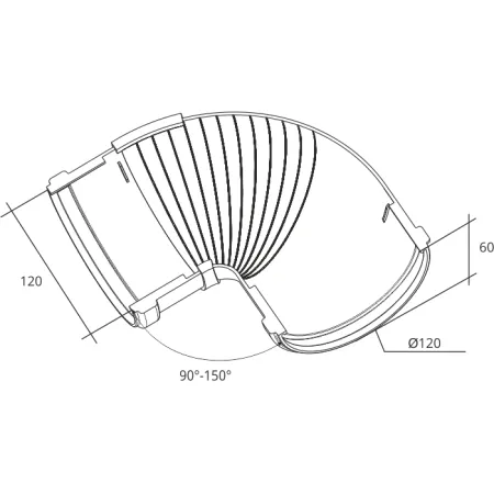 Угол желоба Grand Line ПВХ D120/87 мм универсальный составной 90-150 градусов белый, продажа по цене 684 руб. Характеристики, фото, описание и отзывы. Действуют акции и скидки. Доставка по Москве и области ☎️ 8 (495) 324-00-05 Ремиком