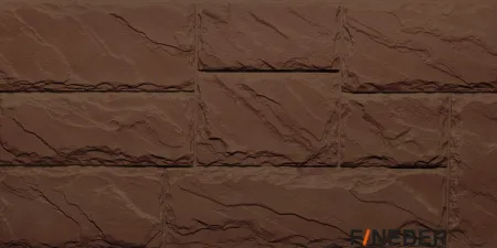 Камень крупный КОРИЧНЕВЫЙ фасадная панель Fineber, продажа по цене 810 руб. Характеристики, фото, описание и отзывы. Действуют акции и скидки. Доставка по Москве и области ☎️ 8 (495) 324-00-05 Ремиком