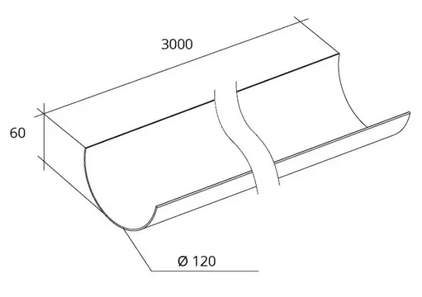 Желоб водосточный Grand Line ПВХ D120/87х3000 мм шоколадный, продажа по цене 388 руб. Характеристики, фото, описание и отзывы. Действуют акции и скидки. Доставка по Москве и области ☎️ 8 (495) 324-00-05 Ремиком