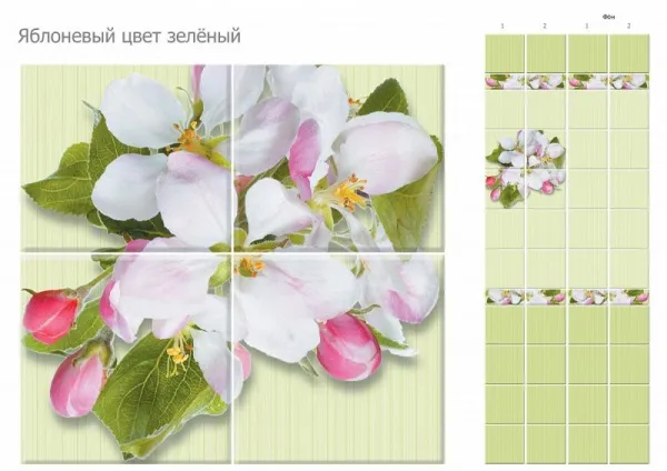 Яблоневый цвет зелёный 3D панели ПВХ Кронапласт UNIQUE, продажа по цене 336 руб. Характеристики, фото, описание и отзывы. Действуют акции и скидки. Доставка по Москве и области ☎️ 8 (495) 324-00-05 Ремиком