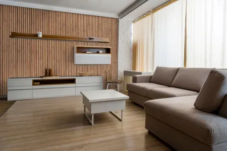 Панель стеновая МДФ ПЛАНКА КОРИЧНЕВАЯ "СТИЛЬНЫЙ ДОМ" 2440х1220х6мм, продажа по цене 2&nbsp;167 руб. Характеристики, фото, описание и отзывы. Действуют акции и скидки. Доставка по Москве и области ☎️ 8 (495) 324-00-05 Ремиком