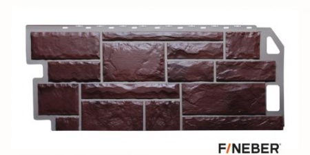 Камень КОРИЧНЕВЫЙ фасадная панель FineBer