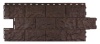 Фасадная панель Доломит ТЕМНО-КОРИЧНЕВЫЙ Фасайдинг "Дачный"