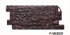 Камень дикий КОРИЧНЕВЫЙ фасадная панель Fineber
