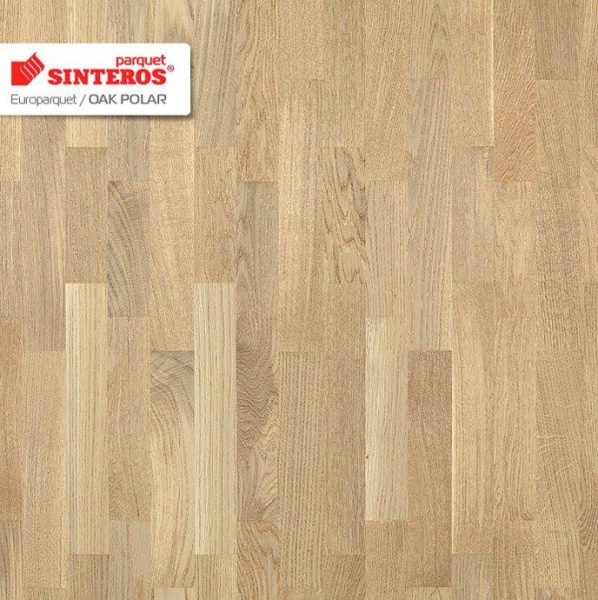 Дуб Полярный паркетная доска Sommer трехполосная Europarket Дуб Полярный паркетная доска Sommer трехполосная Europarket