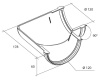 Угол желоба Grand Line ПВХ D120/87 мм универсальный 90 градусов белый, продажа по цене 195 руб. Характеристики, фото, описание и отзывы. Действуют акции и скидки. Доставка по Москве и области ☎️ 8 (495) 324-00-05 Ремиком