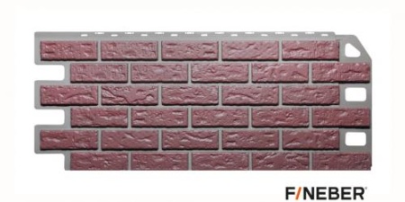 Кирпич КРАСНЫЙ фасадная панель Fineber