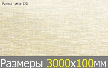 Рейка S дизайн РОГОЖКА ТЕМНАЯ 3000х100 B832
