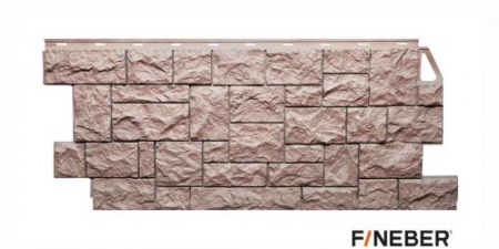 Камень дикий ТЕРРАКОТОВЫЙ фасадная панель Fineber