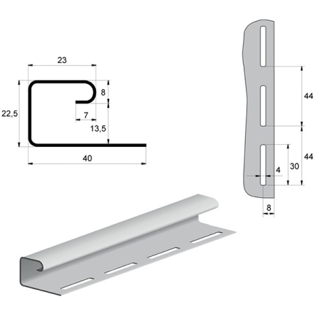 J-профиль Grand Line (акриловый) темный дуб купить в МСК | Ремиком J-профиль Grand Line (акриловый) темный дуб, продажа по цене 267 руб. Характеристики, фото, описание и отзывы. Действуют акции и скидки. Доставка по Москве и области ☎️ 8 (495) 324-00-05 Ремиком