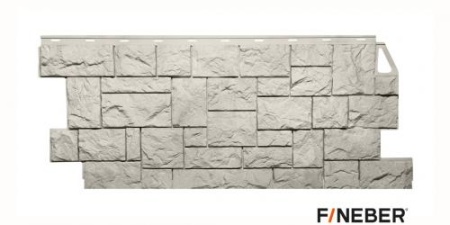 Камень дикий ЖЕМЧУЖНЫЙ фасадная панель Fineber